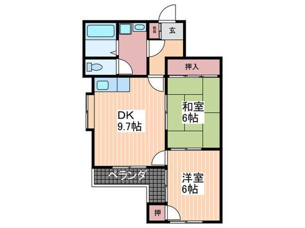 メゾン江波東の物件間取画像